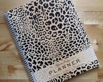 2024 Salon Appointment Book • Cheetah • Weekly • Jan 24-Jan 25 | Planner | Scheduling | Income Tracker | Dated | Gift