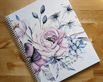 2024 Hairstylist Appointment Book • Watercolor Flowers • Dated • Jan 2024-Jan 2025 | Planner | Scheduling | Income Tracker | Client Log