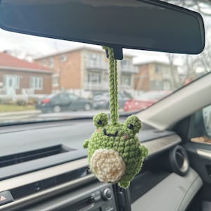 Anvazise Car Mirror Hanging Accessory Handmade Knitted Cute