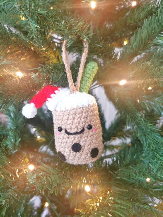 Personalized Boba Christmas Tree Ornament Decoration, Boba Hanging Pendant  Decoration, Cute Christmas Tree Accessories, Customize Ornaments 