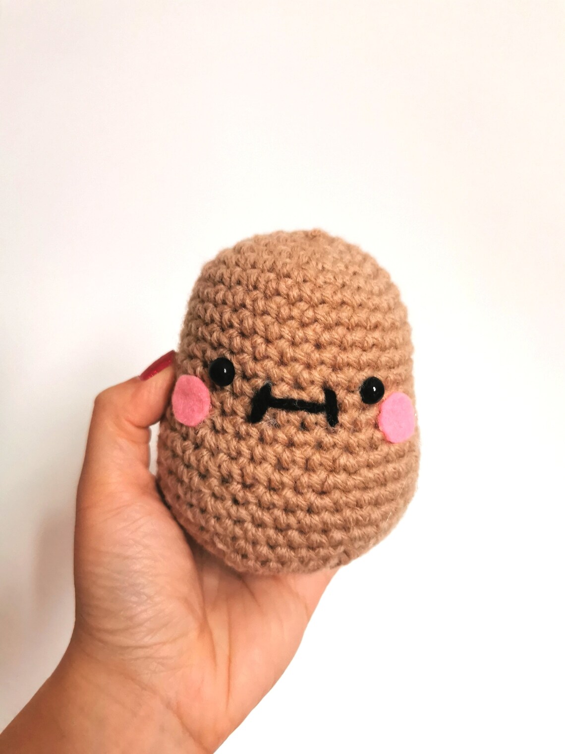 Potato plush crochet cute potato plush potato amigurumi | Etsy
