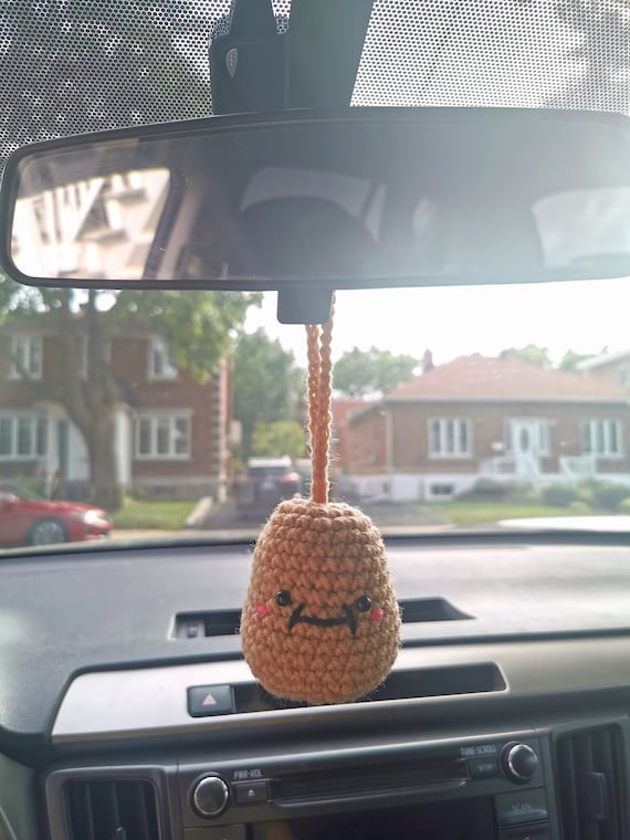 Potato Car Accessories, Car Mirror Hanging Accessories, Cute Potato Car  Accessories Decor Teens Interior Rear View Mirror Hanging Charm 