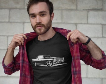 65 Chevy Nova SS Unisex T-shirt, Men's T-shirt, Old Classic Muscle Cars, Vintage Cars, Chevy Car Shirts, Old Cars, Retro Auto Designs