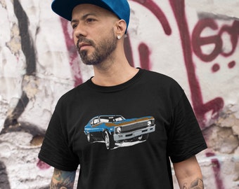 72 Chevy Nova Unisex T-shirt, Men's Shirts, Old Classic Muscle Cars, Vintage Cars, Chevy Car Shirts, Old Cars, Retro Auto Designs