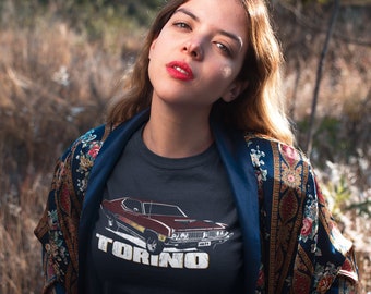 1971 Ford Torino Unisex T-shirt,  Men's Shirts, Old Classic Muscle Cars, Vintage Cars, Car Shirts, Old Cars, Retro Auto Designs