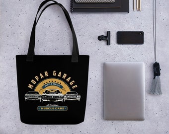 Dodge Challenger Tote Bag, Classic Cars, Vintage Cars, Old Muscle 
