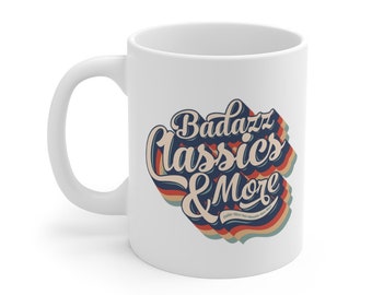 Badazz Classics and More 11oz Mug, Ford, Pontiac, Chevy, Mopar, Oldsmobile, Vintage Classic Cars, Old Muscle Cars, Home & Living, Coffee Mug