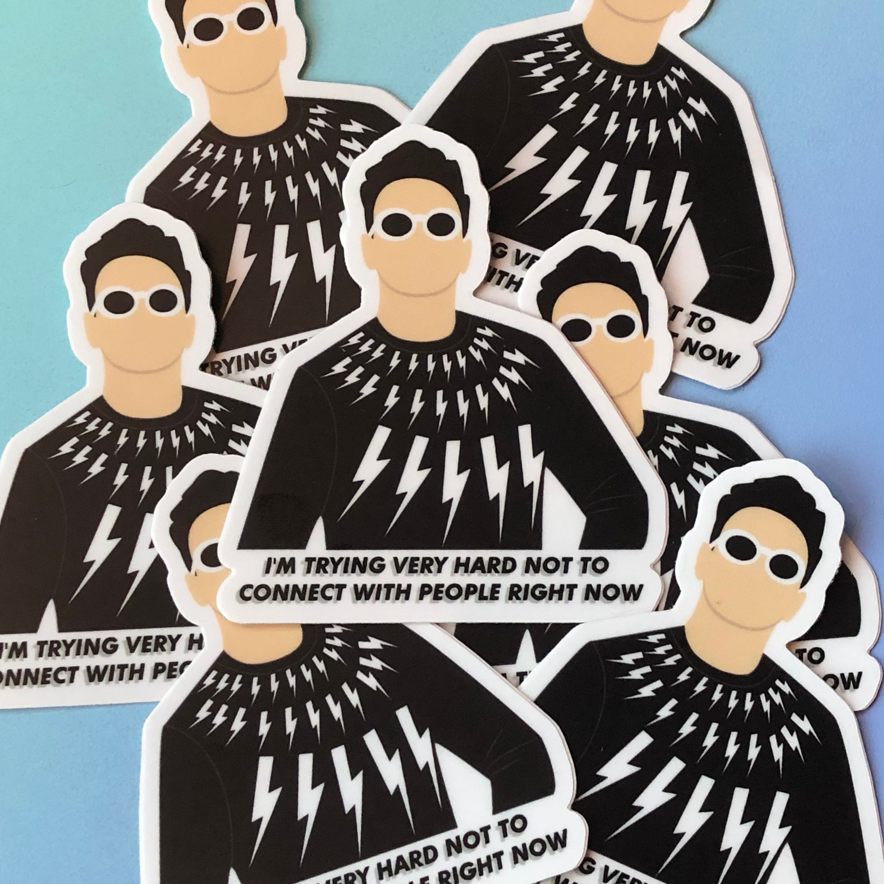 Little Bit Sticker A Little Bit David | Die Cut Sticker | TV Show Character - Etsy