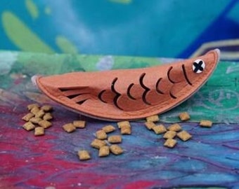 Cat Fish Puzzle For Cat Treats