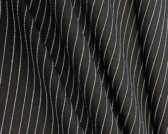 sold by the YARD Dark Tan Pinstriped Suiting