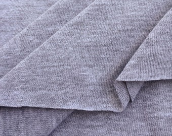 Heather Grey Jersey (Medium Weight)