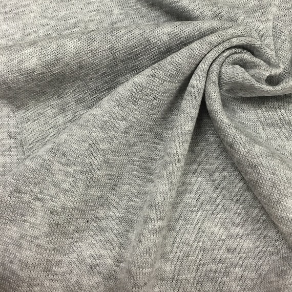 Cotton/poly Heather Grey Jersey (heavy Weight) - Etsy