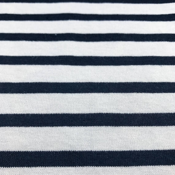 100% Cotton Stripe Jersey - Etsy