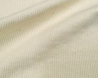 Cotton Pointelle Knit with Stretch