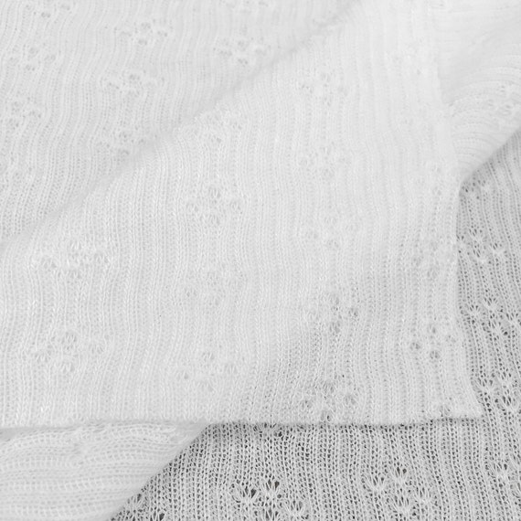 Sheer Cotton/Modal Pointelle 