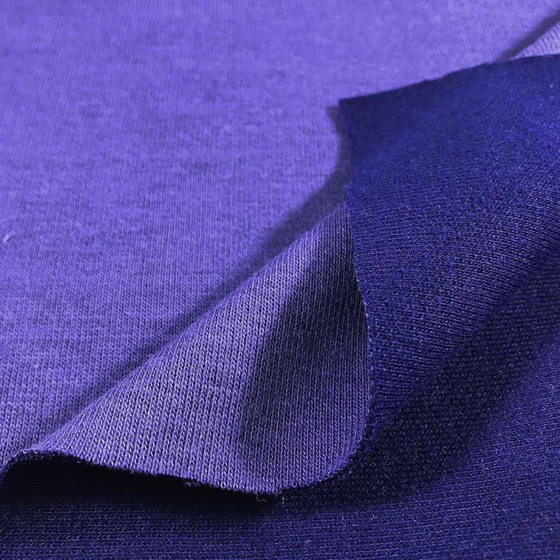 Cotton Blend Double Face Jersey 3. Deep Purple