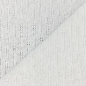 100% Cotton Pointelle Rib (Medium Weight)