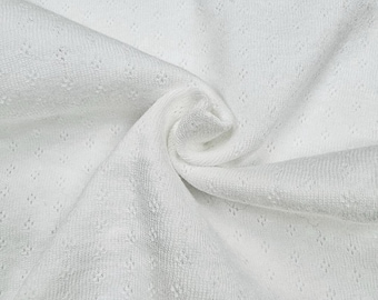 100% Cotton Soft Pointelle Knit