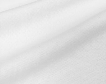 Heavy Poly/Cotton White Fleece