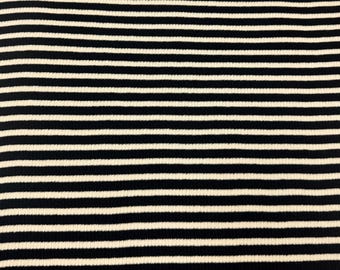 2x1 Cotton Rib 1/4" Stripe