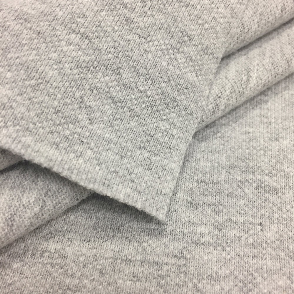 Heather Grey Cotton Pique | Etsy