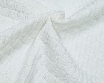 Cotton/Rayon Pointelle Knit
