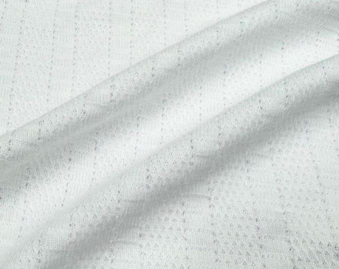 Featured listing image: 100% Cotton Soft Pointelle Knit ( Light Weight )