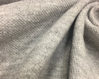 Heather Grey Cotton Pique