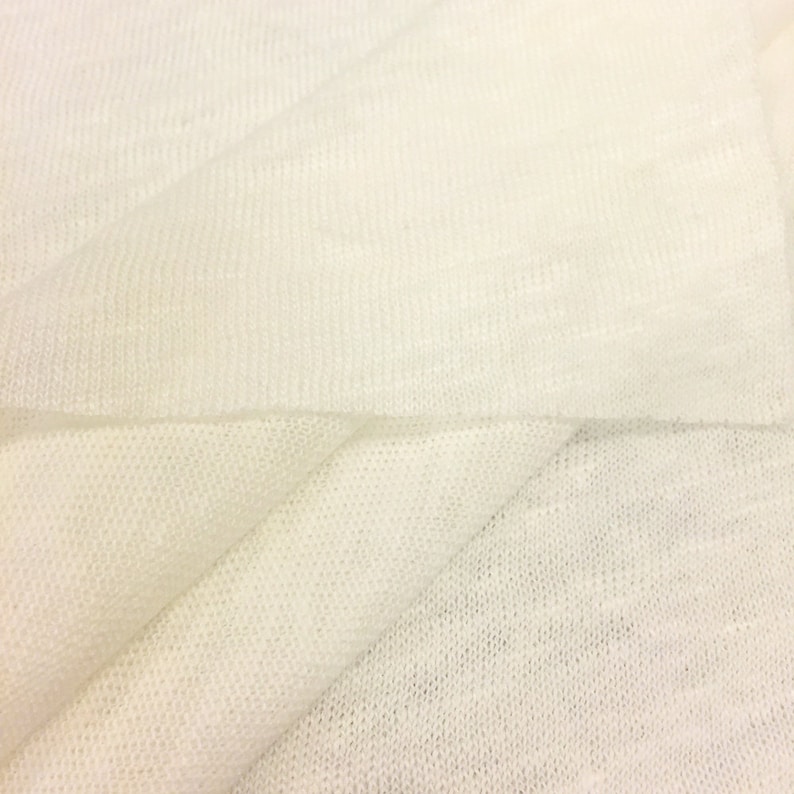 100/% Linen Jersey Knit Fabric