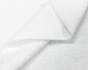 100% Combed Cotton White Fleece