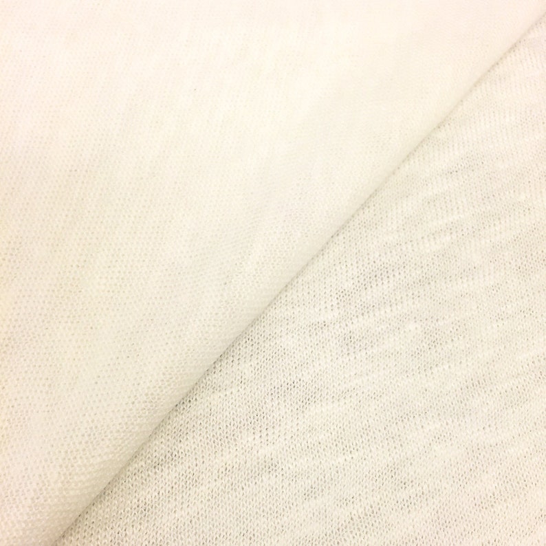 100/% Linen Jersey Knit Fabric