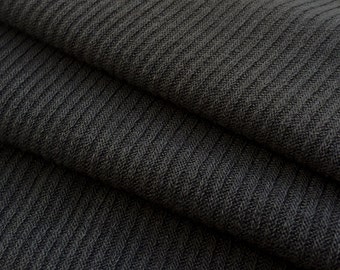 2x2 Poly/Rayon Rib- Charcoal