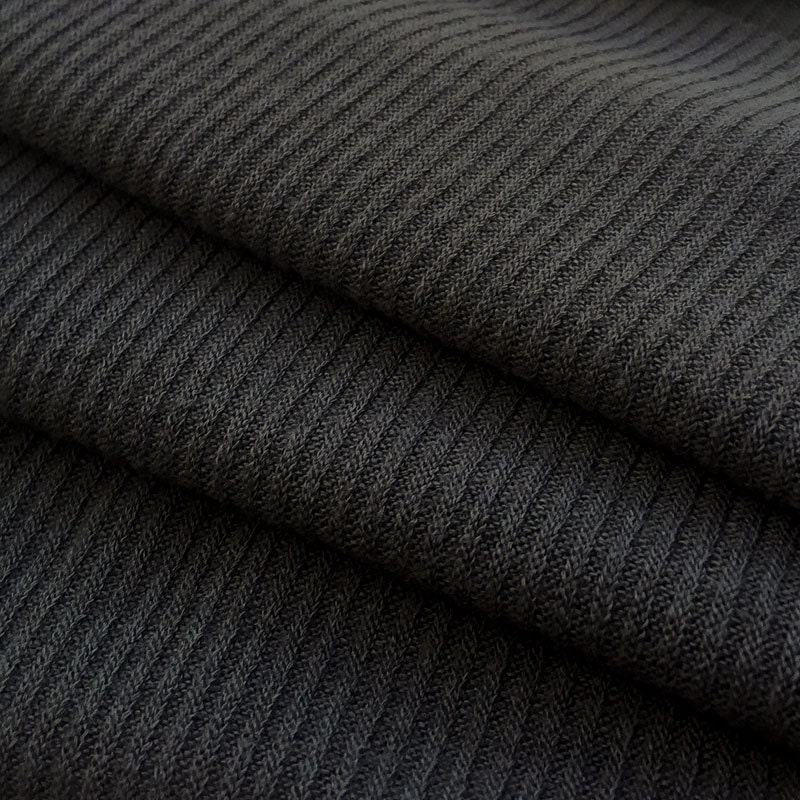 2x2 Poly/Rayon Rib- Charcoal