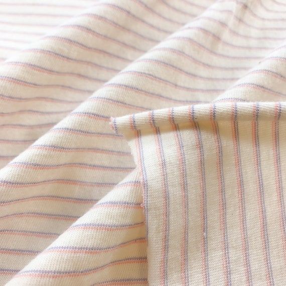 100% Organic Cotton Striped Jersey (T-shirt weight)