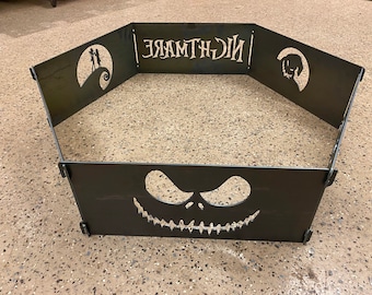 Nightmare Before Christmas Fire Pit, Collapsible and Portable Fire Ring, FREE SHIPPING