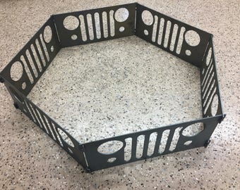 Jeep 4X4 Fire Pit, Collapsible and Portable Fire Ring, FREE SHIPPING