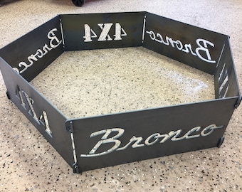 Bronco 4X4 Fire Pit, Collapsible and Portable Fire Ring, FREE SHIPPING