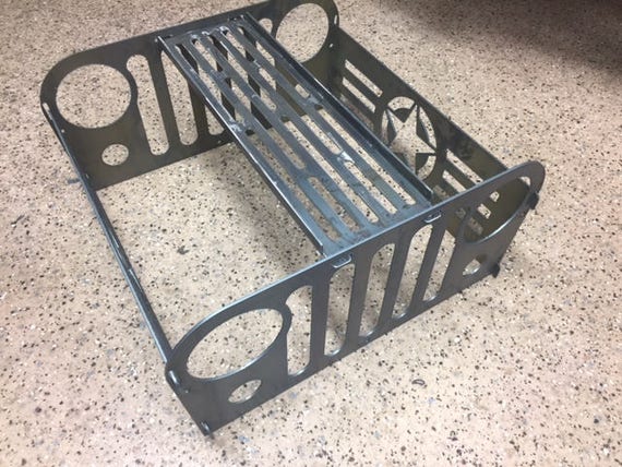 Jeep Fire Pit With Grill Grate Collapsible And Portable Fire Etsy