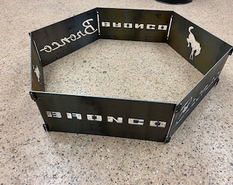 New Bronco Fire Pit, 2021 and Early Bronco, Collapsible and Portable Fire Ring, FREE SHIPPING