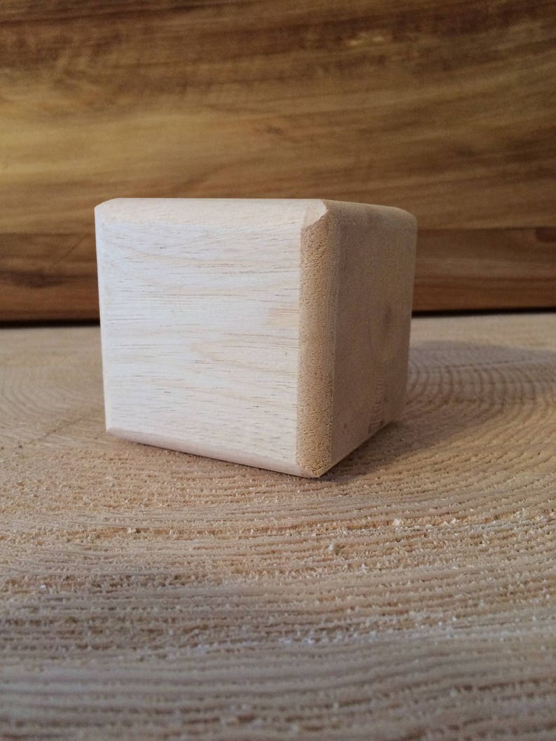 2-34 inch Pinyon Pine Sanded Wood Block with Rounded Sanded Edges