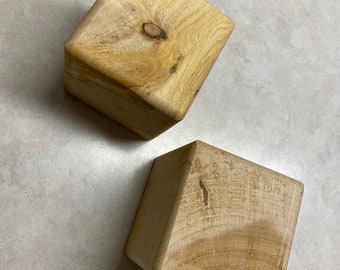 2 Beveled Pinyon Pine 3 1/2 - 4 inch Wood Blocks