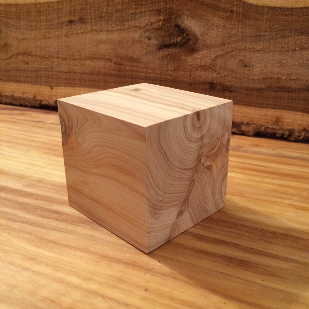 4 inch Cedar Wood Block Etsy
