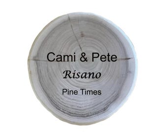 8-9 inch x 1 inch thick Debarked Willow Wood Slice with Rounded Edge