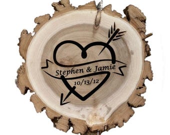 9TH ANNIVERSARY GIFT  WILLOW Wood Slice  (Engraving Optional)  9-10 inch x 1 inch thick