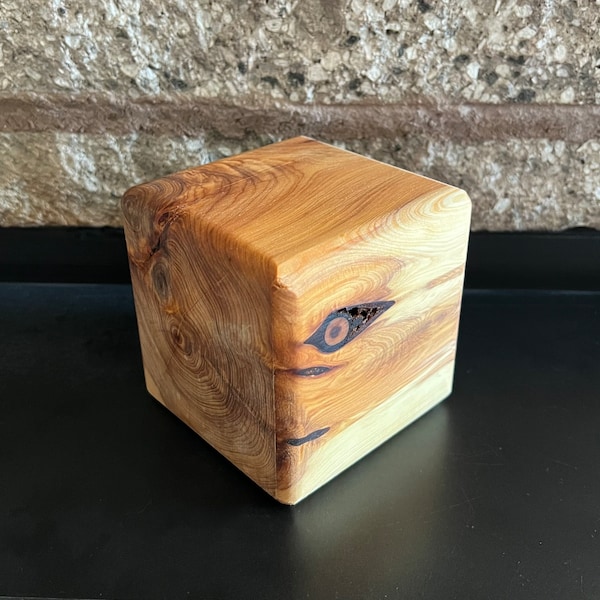 5TH ANNIVERSARY Cedar Wood Block   3-4 inch  Oiled Beveled