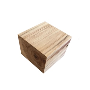 Mountain CEDAR Wood Oiled Block  4 inch x 4 inch x 3 inch