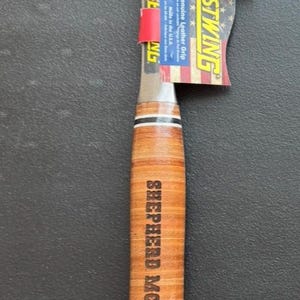 Personalized Estwing 12 oz., 16 oz., or 20 oz. Curved Claw Hammer: Laser Engraved Leather Grip.