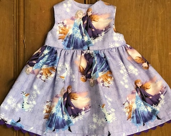 Frozen 2 imprimir vestido de muñeca