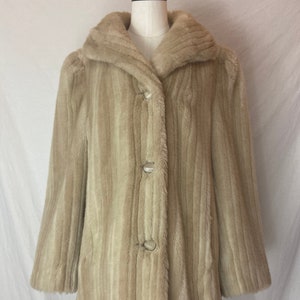 ヴィンテージ 古着 フェイクファーコート Grandella