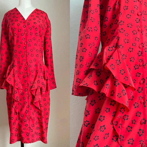 ruched front button dress